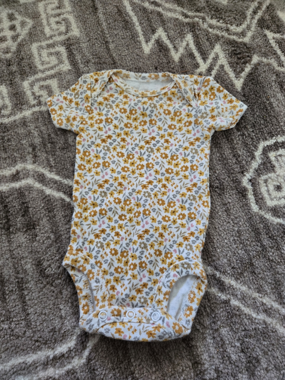 Carter's Newborn Onsie Orange Floral